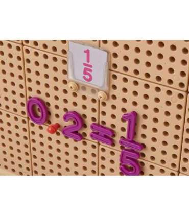 MASTERKIDZ Zestaw Cyferek i Znaków do Nauki Liczenia i Matematyki do Paneli Ściennych STEM 82 el.