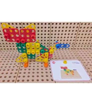 MASTERKIDZ geomeetriliste kujude klotsikomplekt seinapaneelide jaoks — STEM, 260 tükki.