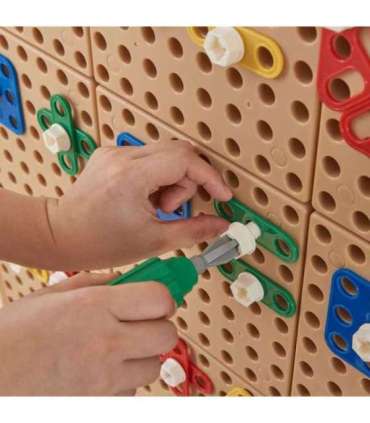 MASTERKIDZ geomeetriliste kujude klotsikomplekt seinapaneelide jaoks — STEM, 260 tükki.