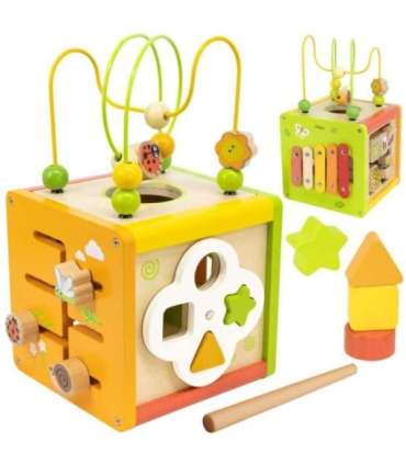 VIGA puidust õpetlik kuup 5-ühes