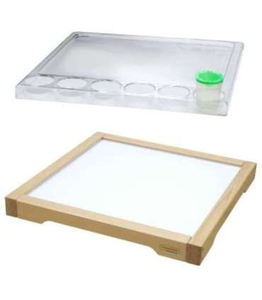 MASTERKIDZ сенсорная рамка - LED-панель + прозрачный лоток для рисования