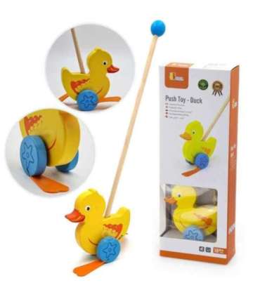 VIGA puidust tõukemängu pardike