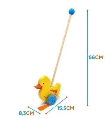 VIGA puidust tõukemängu pardike