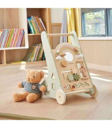 VIGA PolarB puidust lükatav käimisabi, roheline, hariv