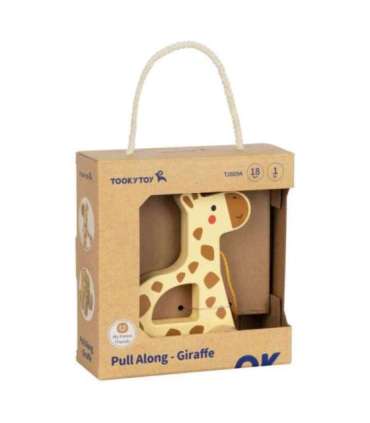 TOOKY TOY puidust tõmmatav kaelkirjak