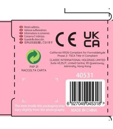 CLASSIC WORLD трубка-дождевик с шариками, красная