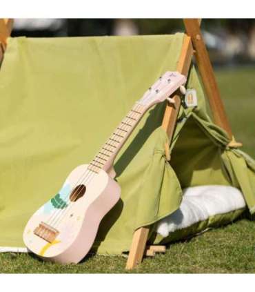 CLASSIC WORLD puidust ukulele-kitarr lastele, roosa