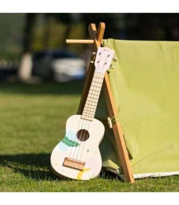 CLASSIC WORLD puidust ukulele-kitarr lastele, roosa