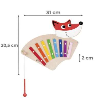 CLASSIC WORLD EDU Muusikaline seinapaneel Rebane