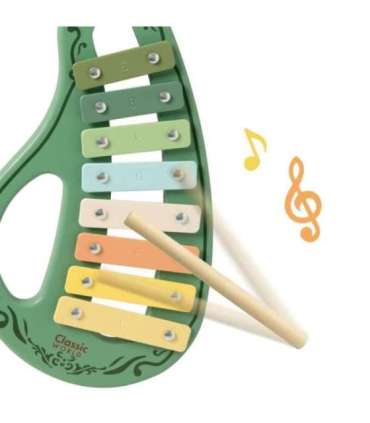 CLASSIC WORLD puidust muusikariistade komplekt: flööt, tamburiin, kastanjetid, ksülofon
