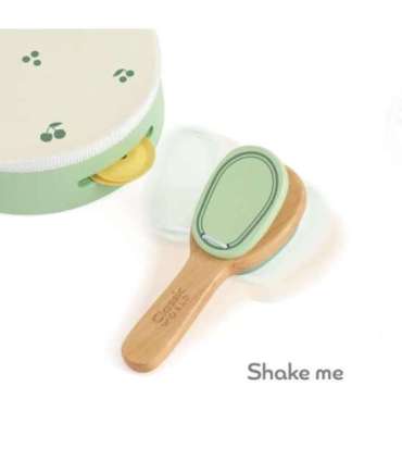 CLASSIC WORLD puidust muusikariistade komplekt: flööt, tamburiin, kastanjetid, ksülofon