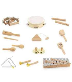 VIGA puidust muusikaline tahvel - 12 löökpilli komplekt