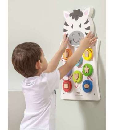 VIGA puidust manipuleerimisplaat 'Seepra', FSC-sertifitseeritud, Montessori