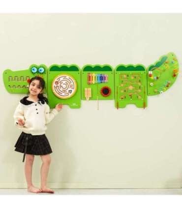 VIGA sensoorne manipuleerimislaud krokodill (FSC-sertifitseeritud) Montessori