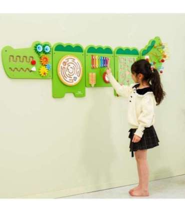 VIGA sensoorne manipuleerimislaud krokodill (FSC-sertifitseeritud) Montessori