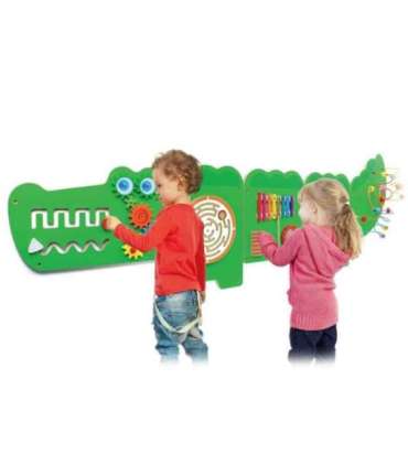VIGA sensoorne manipuleerimislaud krokodill (FSC-sertifitseeritud) Montessori