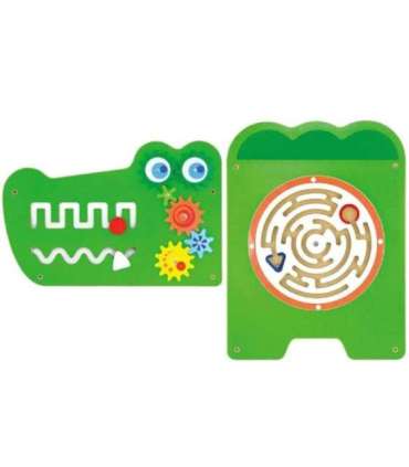 VIGA sensoorne manipuleerimislaud krokodill (FSC-sertifitseeritud) Montessori