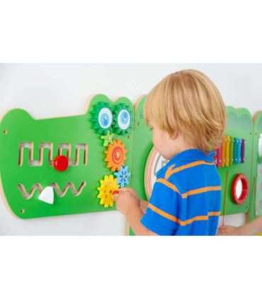 VIGA sensoorne manipuleerimislaud krokodill (FSC-sertifitseeritud) Montessori