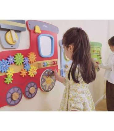 VIGA puidust sensoorne-manipuleeriv õppeplaat - rong