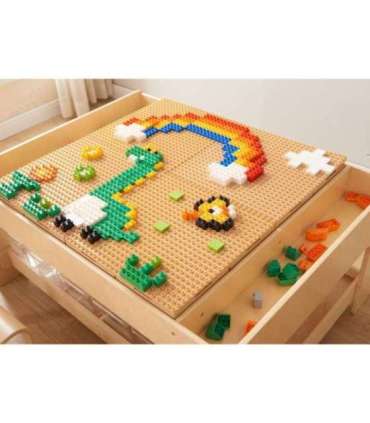 MASTERKIDZ STEM ehitusklotside komplekt, 563 osa, 4 paneeli kattega.