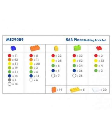 MASTERKIDZ STEM ehitusklotside komplekt, 563 osa, 4 paneeli kattega.