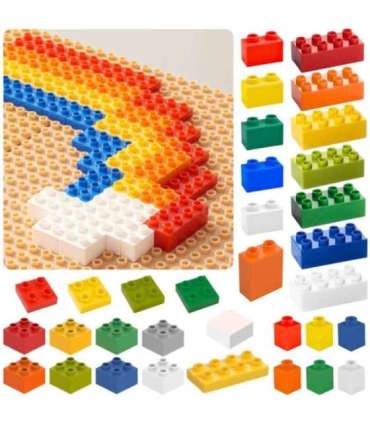MASTERKIDZ STEM ehitusklotside komplekt, 563 osa, 4 paneeli kattega.