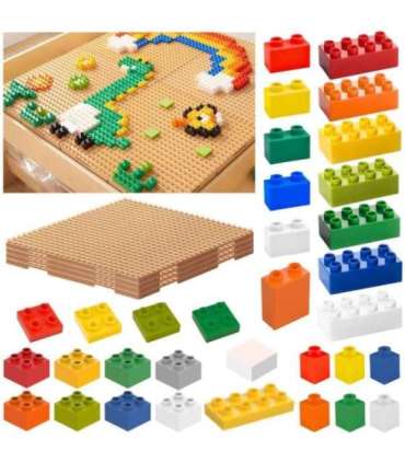 MASTERKIDZ STEM ehitusklotside komplekt, 563 osa, 4 paneeli kattega.