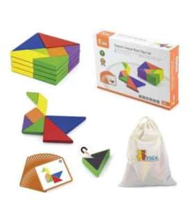 VIGA Tangram puidust loogikamõistatus, FSC-sertifikaadiga