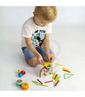 TOOKY TOY osavusmängude komplekt — kepikesed, vurr, jo-jo, elevant, 46 osa