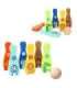 TOOKY TOY puidust keeglid lastele — 6 tk + pall