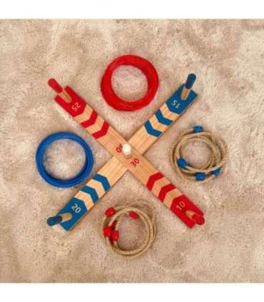 TOOKY TOY Puidust osavusmäng Fun Serso Ring Cross