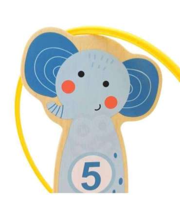 TOOKY TOY rõngaste viskamine, puidust osavusmäng, 15 tükki