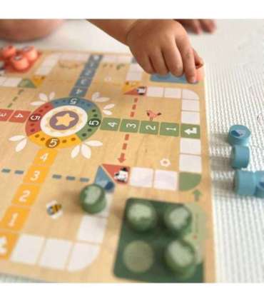 WOOPIE GREEN loogilised lauamängud 2-ühes: Ludo (Chińczyk) + Madu ja redelid