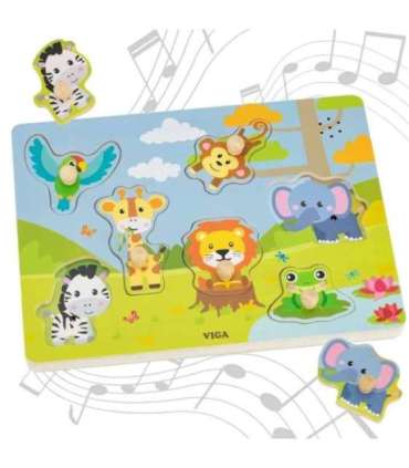 VIGA звуковая головоломка — сопоставь экзотических животных