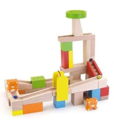 VIGA Деревянный трек для шариков 'Kulodrom', 49 элементов