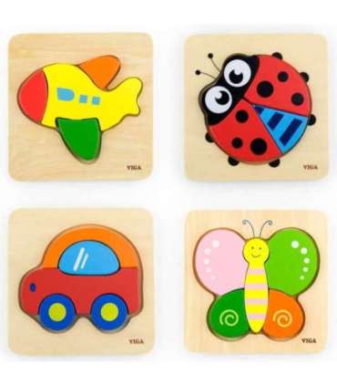 VIGA Esimesed puidust pusled väikelapsele — auto