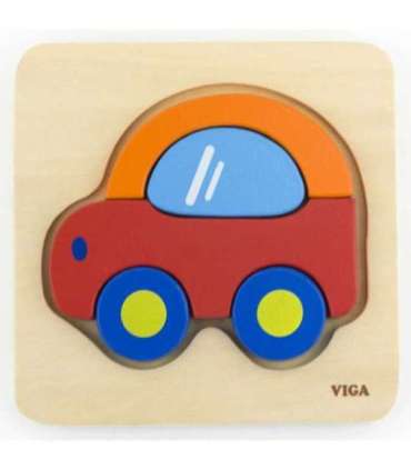 VIGA Esimesed puidust pusled väikelapsele — auto