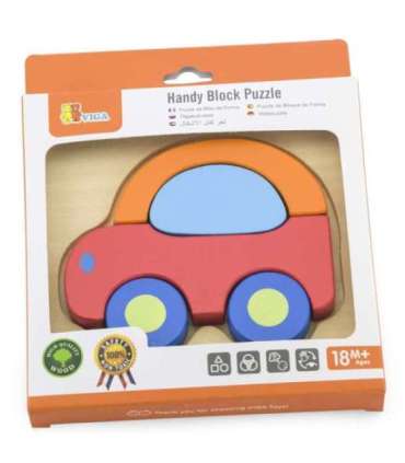 VIGA Esimesed puidust pusled väikelapsele — auto