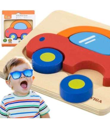 VIGA Esimesed puidust pusled väikelapsele — auto