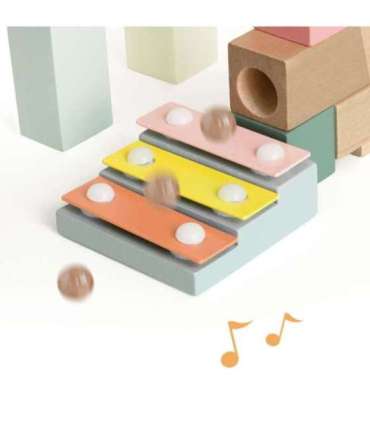 CLASSIC WORLD puidust kuulirada Domino kuulirada ehitusklotsid ksülofoniga