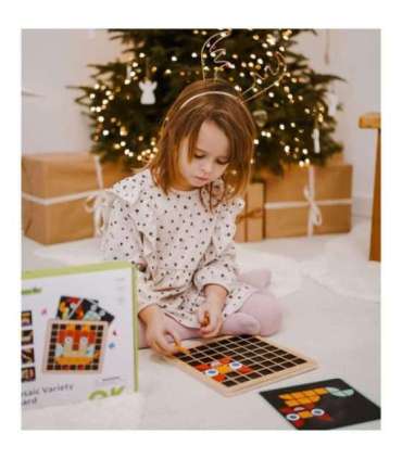 TOOKY TOY Puidust mosaiik Montessori pusle