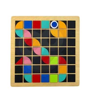 TOOKY TOY Puidust mosaiik Montessori pusle