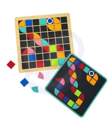 TOOKY TOY Puidust mosaiik Montessori pusle