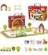 TOOKY TOY Деревянная ферма в чемоданчике, фигурки, транспортные средства