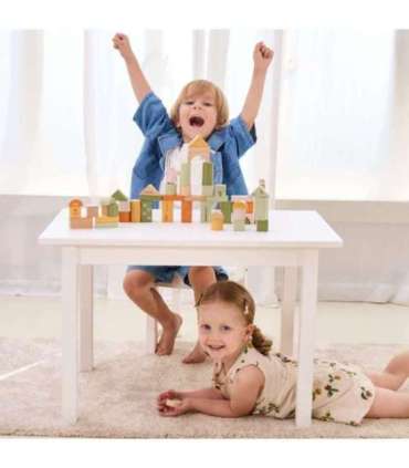 VIGA PolarB puidust Montessori-klotsid — loomad, 50 tk.