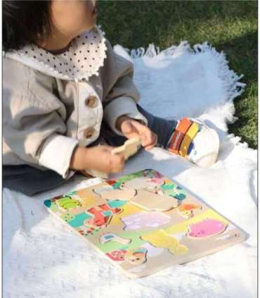 CLASSIC WORLD Деревянная головоломка: сопоставь животных на ферме