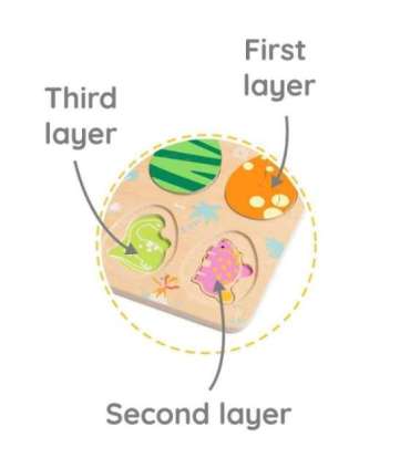 CLASSIC WORLD puidust pusle: dinosauruse munad