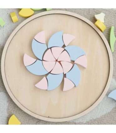 CLASSIC WORLD Pastellne Mandala Montessori Pusle Mosaiik Lilled