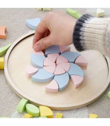 CLASSIC WORLD Pastellne Mandala Montessori Pusle Mosaiik Lilled