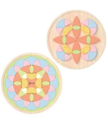 CLASSIC WORLD Pastellne Mandala Montessori Pusle Mosaiik Lilled